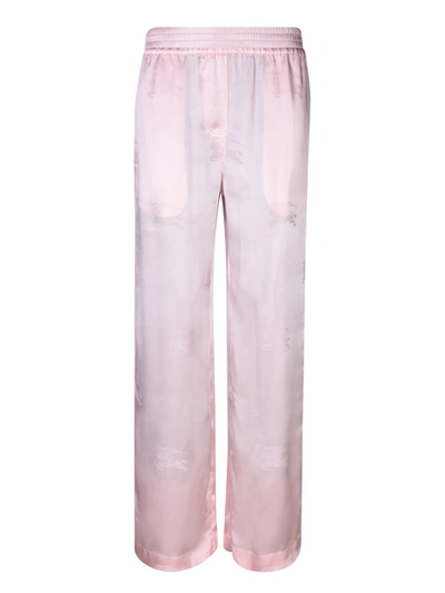 Burberry Trousers In Pink