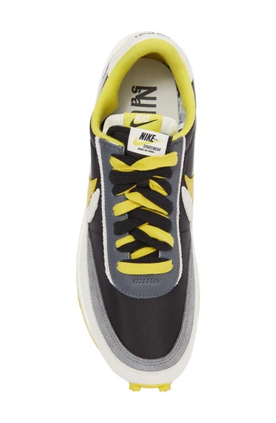 Shop Nike X Sacai Ldv Waffle Sneaker In Black/ Bright Citron/ Sail