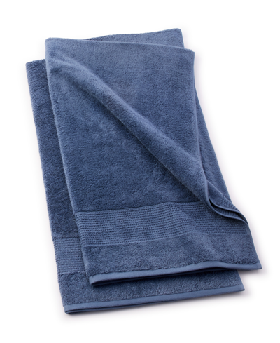 Shop Oake Organic 2-pk. Bath Towel, 30" X 56", Created For Macy's In Indigo