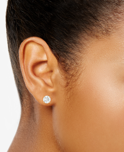 Macy's Diamond Screw Back Stud Earrings (3/4 Ct. T.w.) In 14k Gold In Yellow Gold