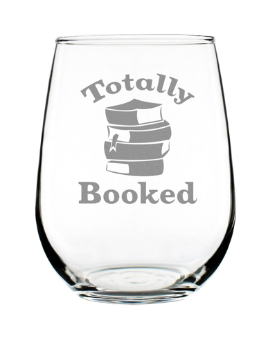 Shop Bevvee Totally Booked Book Lovers Gift Stem Less Wine Glass, 17 oz In Clear