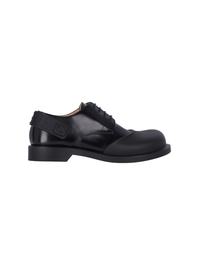 Shop Loewe "terra" Derby Shoes In Black  