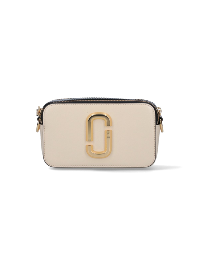 Shop Marc Jacobs "the Snapshot" Crossbody Bag In Cream