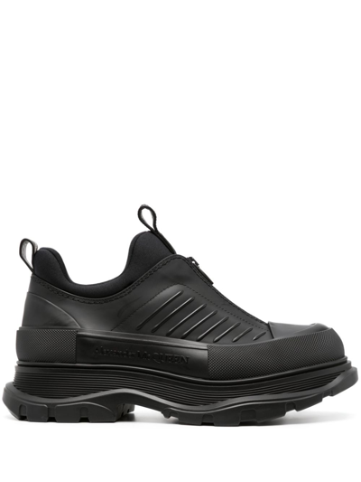 Shop Alexander Mcqueen Sneakers Mit Reissverschluss In Black