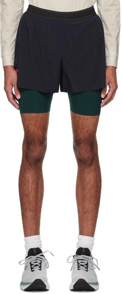 Shop Soar Navy Dual Shorts