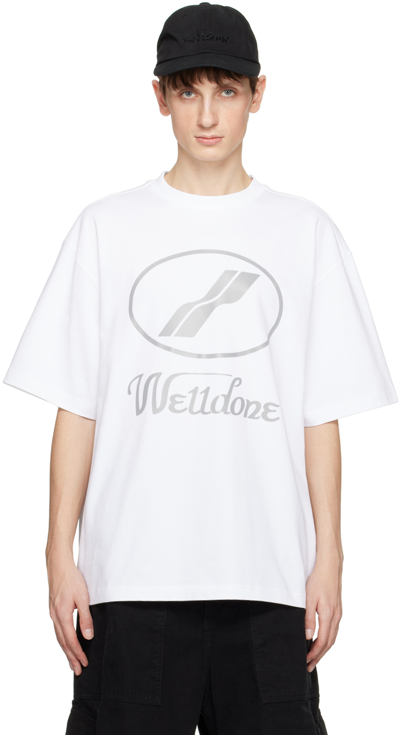 Shop We11 Done White Printed T-shirt
