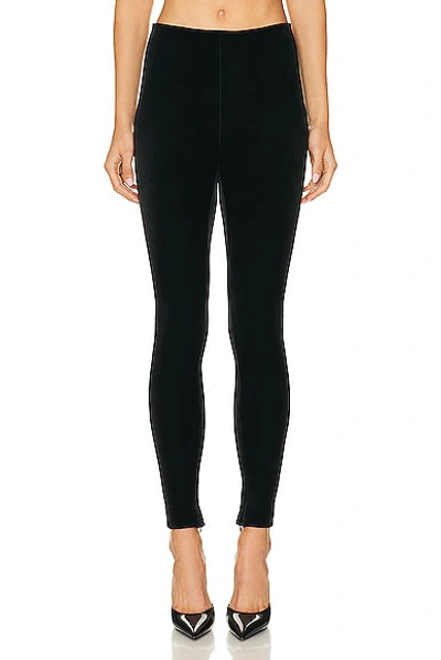 Shop Wardrobe.nyc Velvet Legging In Black