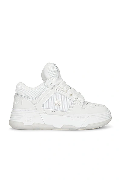 Amiri Round Head Lace-up Sneakers In White