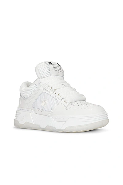 Amiri Round Head Lace-up Sneakers In White