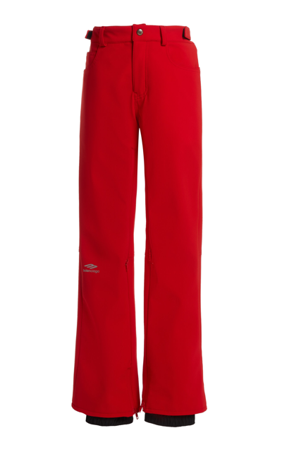 Shop Balenciaga 5-pocket Nylon Ski Pants In Red