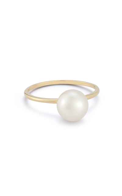 Shop Mateo 14k Yellow Gold Pearl Ring In White
