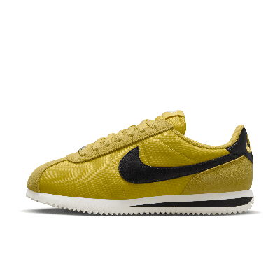 Shop Nike Women's Cortez Textile Shoes In Yellow