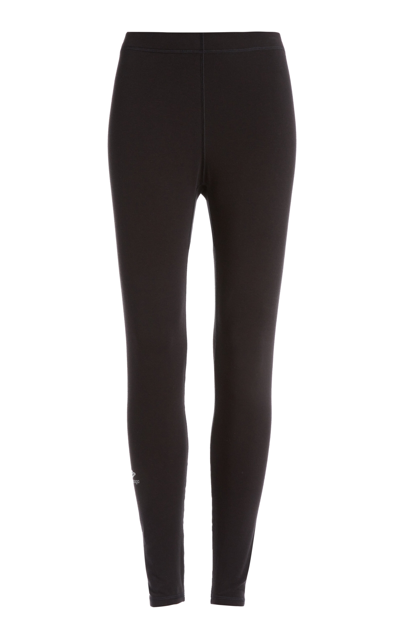 Shop Balenciaga Thermal Jersey Ski Leggings In Black