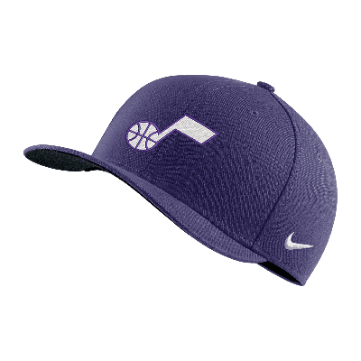 Shop Nike Utah Jazz City Edition  Unisex Nba Swoosh Flex Cap In Purple