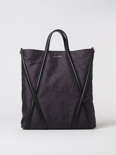 Alexander Mcqueen Mcqueen Bag In Nylon And Leather In Black