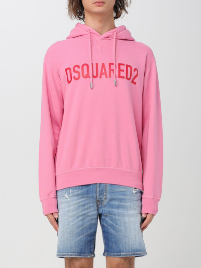 Shop Dsquared2 Sweatshirt  Men Color Pink