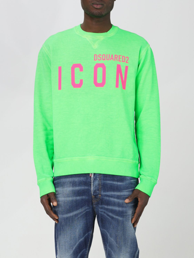 Shop Dsquared2 Sweatshirt  Men Color Green