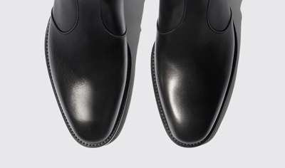 Shop Scarosso Warren Black - Man Boots Black In Black - Calf