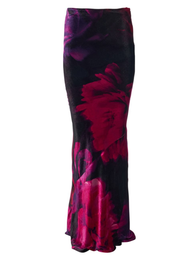 Shop Retroféte Women's Freyja Skirt In Acid Roses