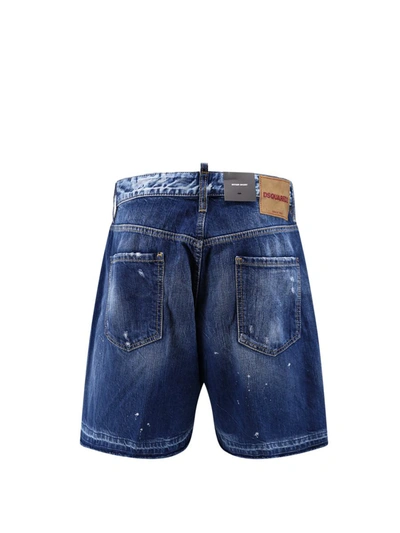 Shop Dsquared2 Bermusa Shorts In Blue