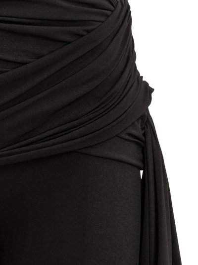 Shop Magda Butrym Pant Sash Detail Jersey In Black