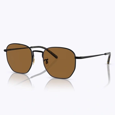 Shop Oliver Peoples Sunglasses In Black Matte