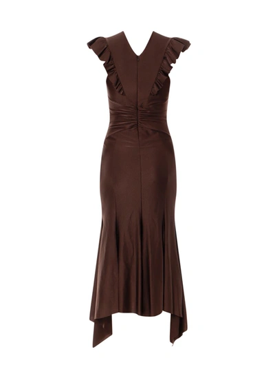 Shop Philosophy Di Lorenzo Serafini Dress In Brown