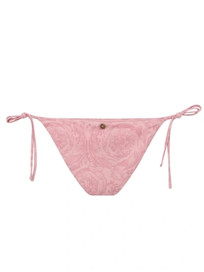 Shop Versace Bikini Slip In Pink