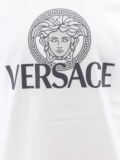 Shop Versace T-shirt In White