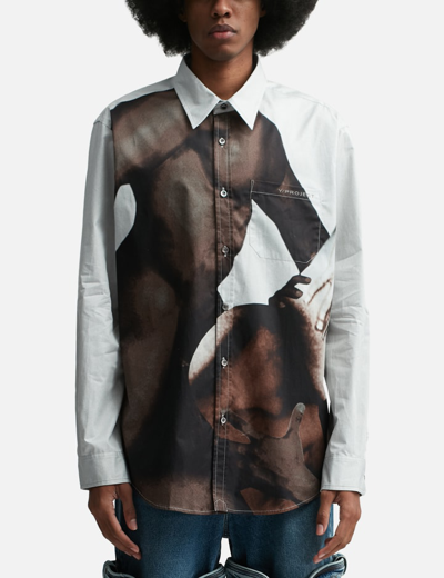 Shop Y/project Body Collage Shirt In White