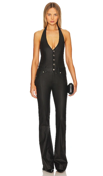 Shop Retroféte Cynthia Jumpsuit In Black