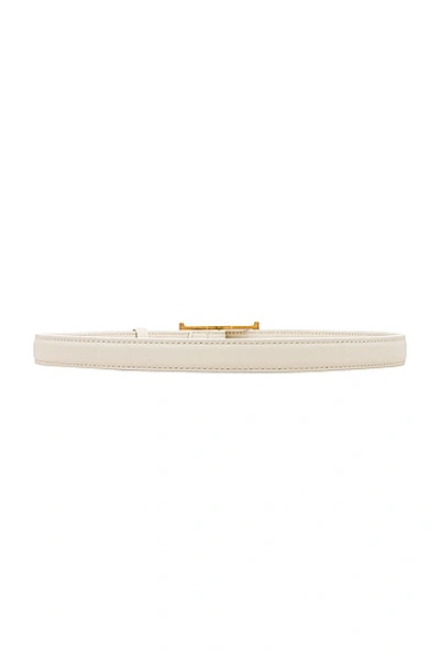 Helsa Logo Mini Belt In White