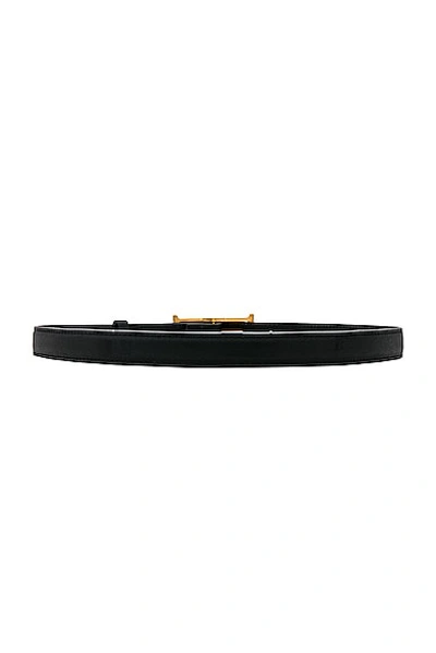 Shop Helsa Logo Mini Belt In Black