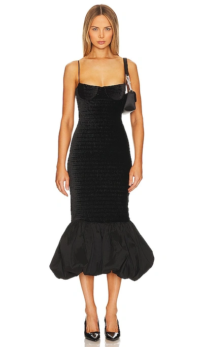 Shop Nbd Dahlia Midi Dress In Black