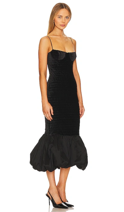 Nbd Dahlia Midi Dress In Black