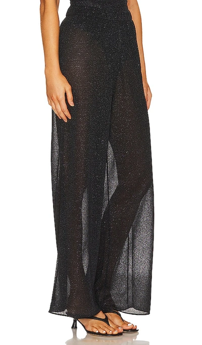 Shop Oseree Lumiere Pants In Black