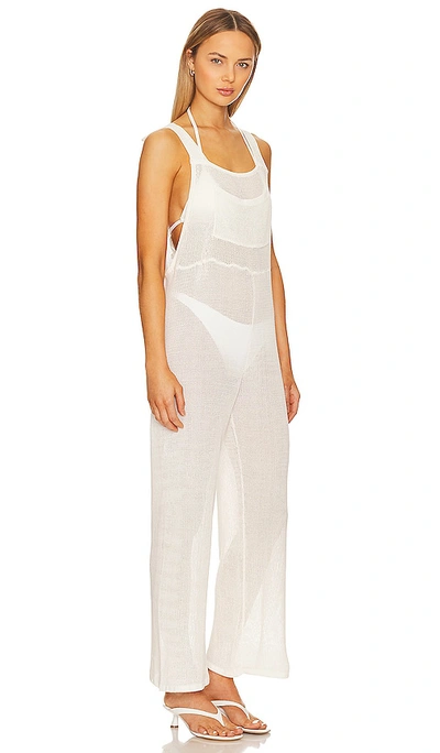 Shop Weworewhat Crochet Overall In Off White