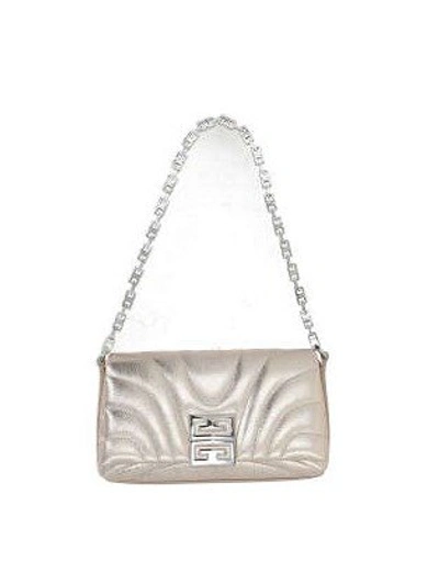 Shop Givenchy Micro 4g Soft Shoulder Bag In Gold