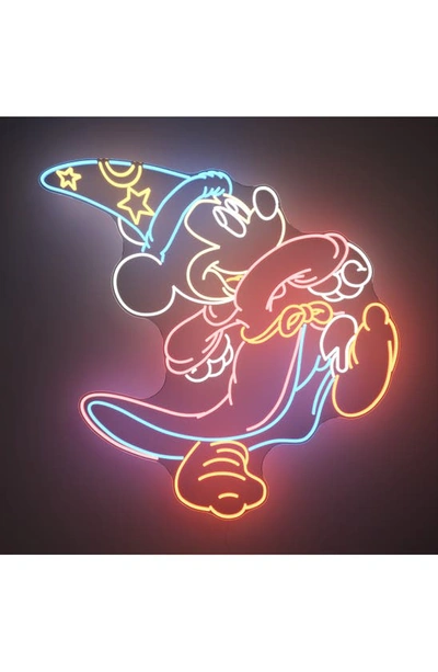 Shop Yellowpop X Disney 'fantasia' Mickey Sorcerer Led Neon Sign