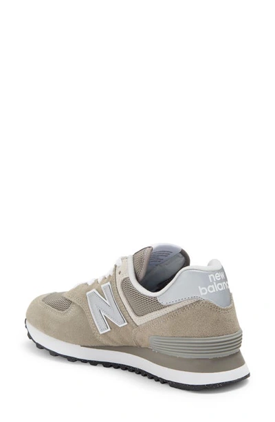 Shop New Balance 574 Sneaker In Grey/ White
