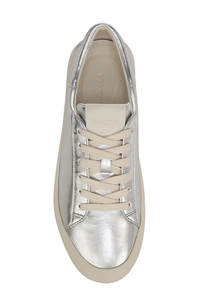 Shop Vince Gabi Dipped Platform Sneaker In Silver