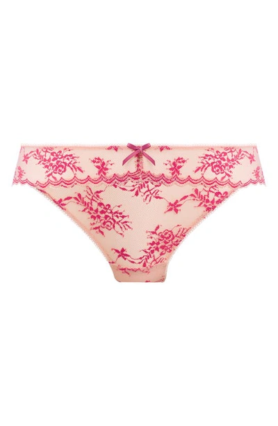 Freya Offbeat Decadence Galloon Lace Briefs In Vintage Rose