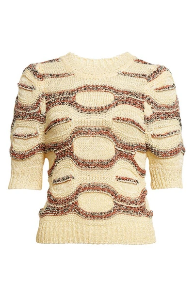 Shop Ulla Johnson Alba Abstract Print Sweater In Sedona