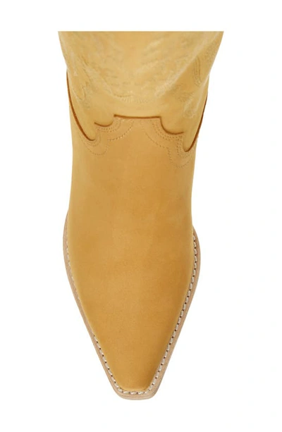 Shop Jeffrey Campbell Dagget Western Boot In Tan Nubuck