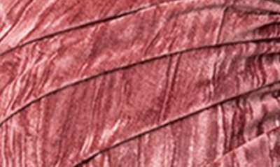 Edikted Drawstring Detail Strapless Crushed Velvet Minidress In Pink