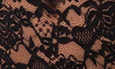 Edikted Zoey Sheer Lace Two Piece Bodysuit in Black