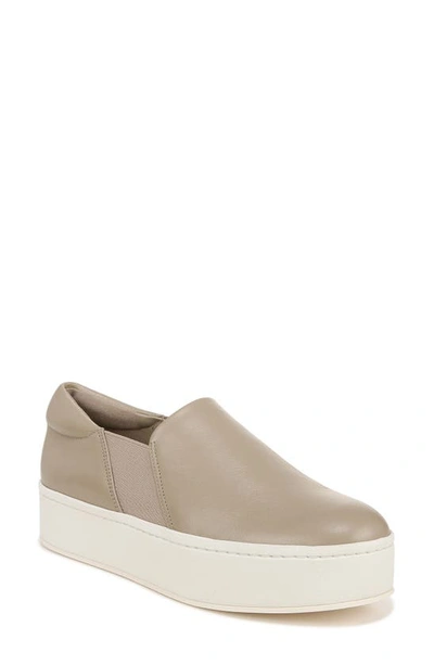 Shop Vince Warren Platform Slip-on Sneaker In Ltstraw