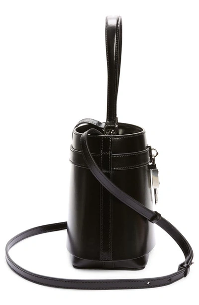 Givenchy Shark Lock Bucket Bag In Leather In Black