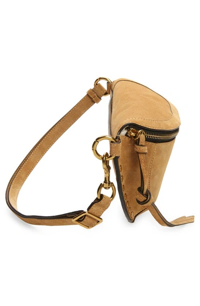 Shop Isabel Marant Skano Suede Crossbody Bag In Camel