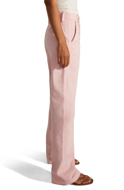 Shop Favorite Daughter The Taylor Cotton Straight Leg Trousers In Ballet Slipper